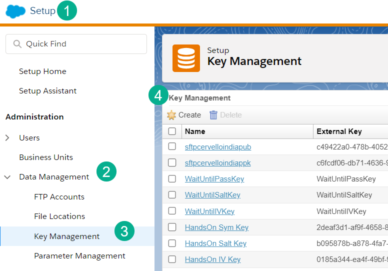 How to Create Keys In Marketing Cloud