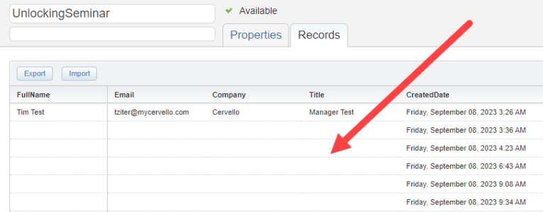 Building a basic form in a Cloud Page