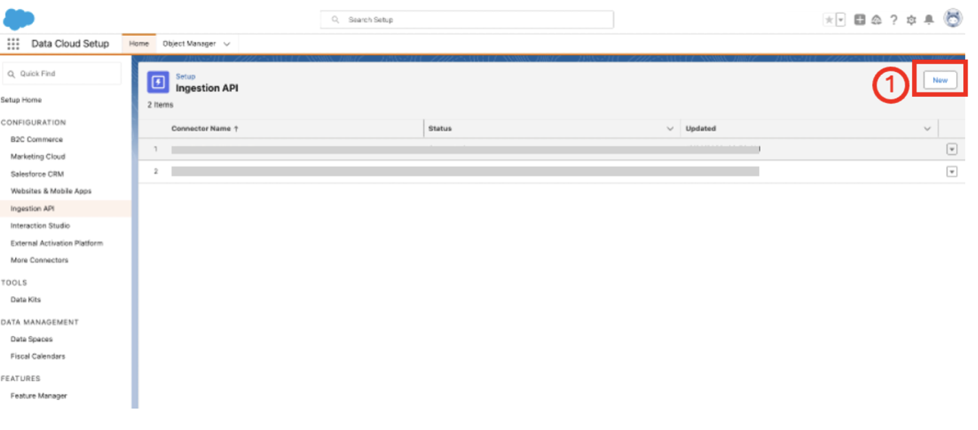 How to Create a Data Stream for Data Cloud Ingestion API